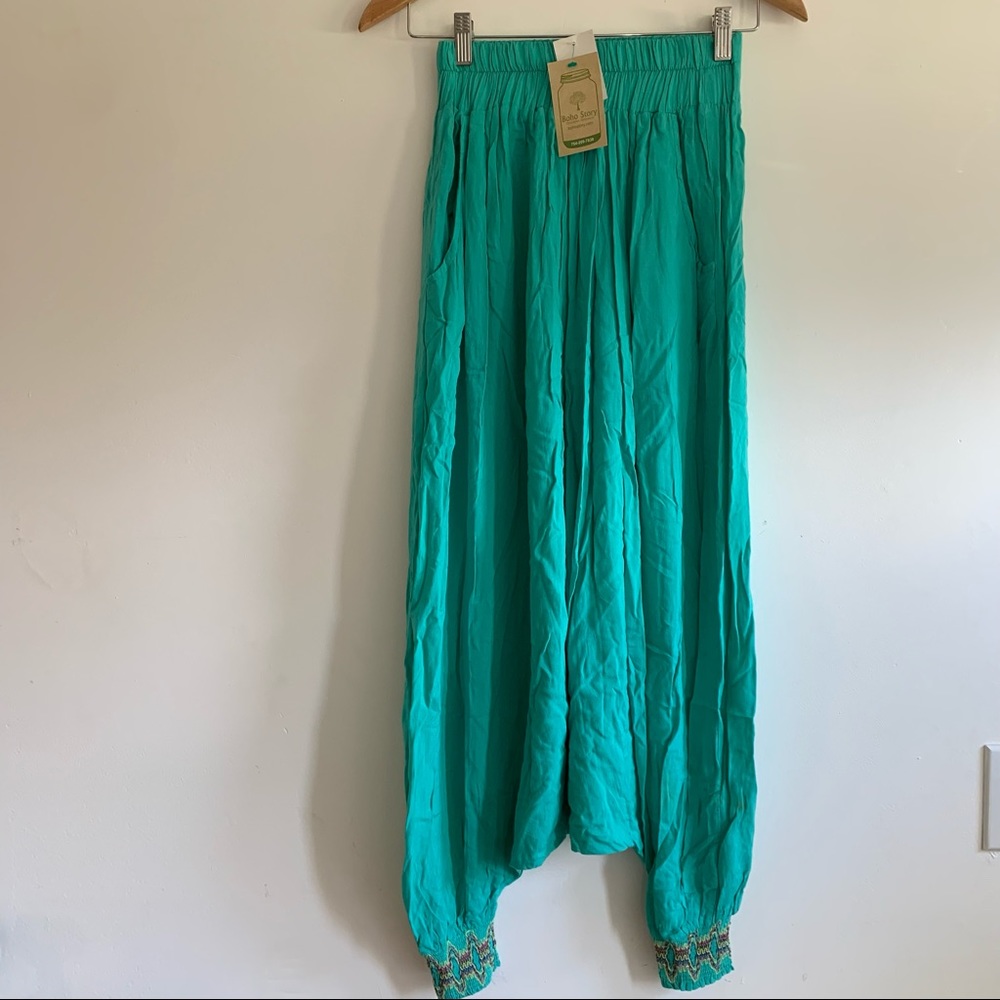 NU LABEL harem boho yoga pants - Picture 1 of 11